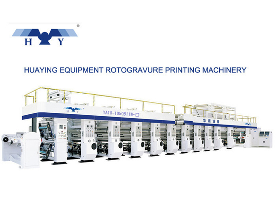 PLC Controller 10 Colors Rotogravure Printing Machine With Mechanical Shaft Or Shaftless